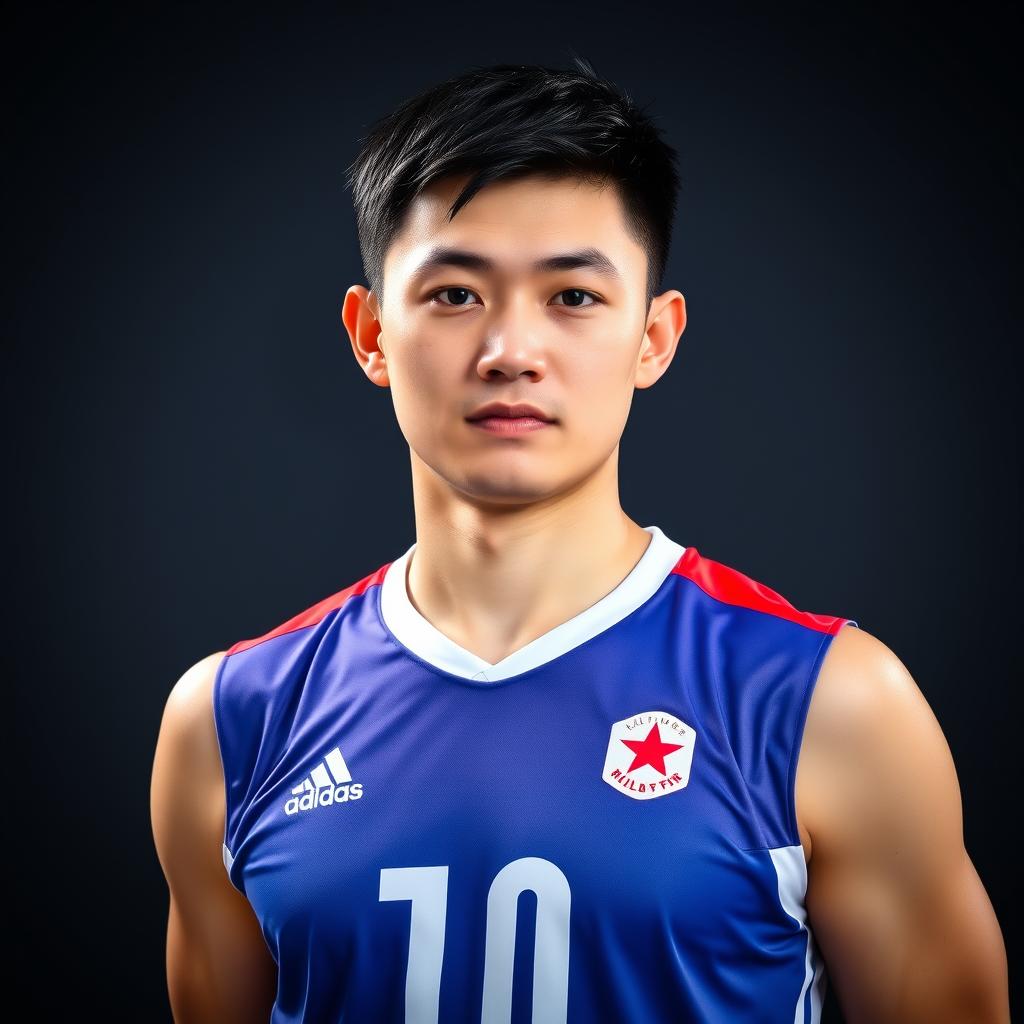 Peng Shikun, destacado bloqueador chino en el partido contra Cuba